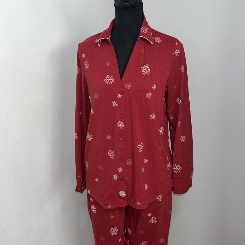 Red Snowflake Pajama Set - Picture 4 of 17